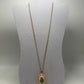 Avon Gold/White 1973 Vintage "Sweet Violets" Photo Locket Necklace+