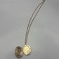 Avon Gold/White 1973 Vintage "Sweet Violets" Photo Locket Necklace+