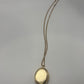 Avon Gold/White 1973 Vintage "Sweet Violets" Photo Locket Necklace+