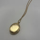 Avon Gold/White 1973 Vintage "Sweet Violets" Photo Locket Necklace+
