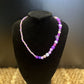 Trendy Purple Beaded Necklace | Handmade