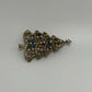 Gerry's Gold-Tone Vintage Mid-Century 1960s/1970s Christmas Tree Holiday Brooch Pin