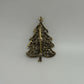 Gerry's Gold-Tone Vintage Mid-Century 1960s/1970s Christmas Tree Holiday Brooch Pin