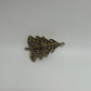 Gerry's Gold-Tone Vintage Mid-Century 1960s/1970s Christmas Tree Holiday Brooch Pin