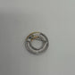 Monet Gold/Silver Vintage 1980s Chunky Circular Brooch Pin