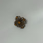 Gold-Tone Vintage 1950s/1960s Wire Filigree Textured Brooch Pin