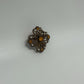 Gold-Tone Vintage 1950s/1960s Wire Filigree Textured Brooch Pin