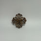 Gold-Tone Vintage 1950s/1960s Wire Filigree Textured Brooch Pin
