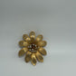 Richelieu Gold-Tone Vintage Faux Pearl 1960s Flower Brooch Pin