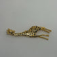 Gold-Tone Vintage Mid-Century 1970s/1980s Standing Giraffe Brooch Pin