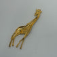 Gold-Tone Vintage Mid-Century 1970s/1980s Standing Giraffe Brooch Pin