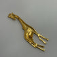 Gold-Tone Vintage Mid-Century 1970s/1980s Standing Giraffe Brooch Pin