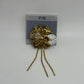 Gold-Tone Vintage 1990s "My Grandma's Clock" Collage Brooch Pin