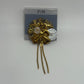 Gold-Tone Vintage 1990s "My Grandma's Clock" Collage Brooch Pin