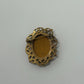 Gold-Tone Vintage 1950s/1960s Victorian Revival Filigree Brooch Pin