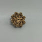 Gold/White Vintage Starburst Rhinestone 1950s/1960s Brooch Pin