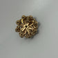 Gold/White Vintage Starburst Rhinestone 1950s/1960s Brooch Pin