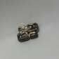 1950 Vintage Blue/Clear Rhinestone Silver-Tone Brooch Pin