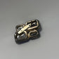 1950 Vintage Blue/Clear Rhinestone Silver-Tone Brooch Pin
