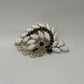 Gold-Tone Vintage 1960 Filigree Cabochon Mid Century Brooch Pin