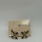 Carucci Vintage 1980s Black Rhinestone Enamel Bow Clip-On Earrings