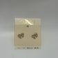 Carucci Vintage 1980s Dainty Rhinestone Bow Pierced Earrings