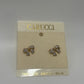 Carucci Vintage 1980s Dainty Rhinestone Bow Pierced Earrings
