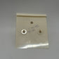 Carucci Vintage 1980s Dainty Rhinestone Bow Pierced Earrings