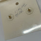 Carucci Vintage 1980s Dainty Rhinestone Bow Pierced Earrings