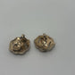 Monet Silver Vintage 1980s Openwork Swirl Clip On Earrings
