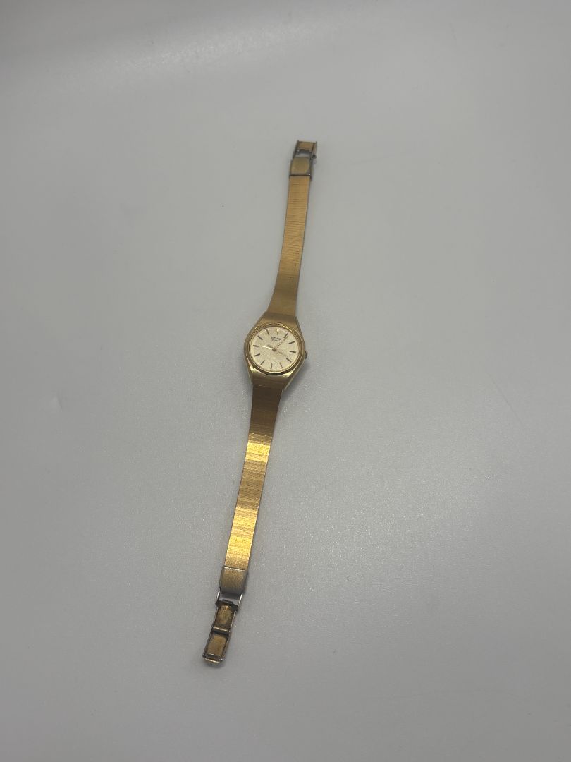 Seiko 3421-0079 Vintage 1980s Gold-Tone Quartz Watch