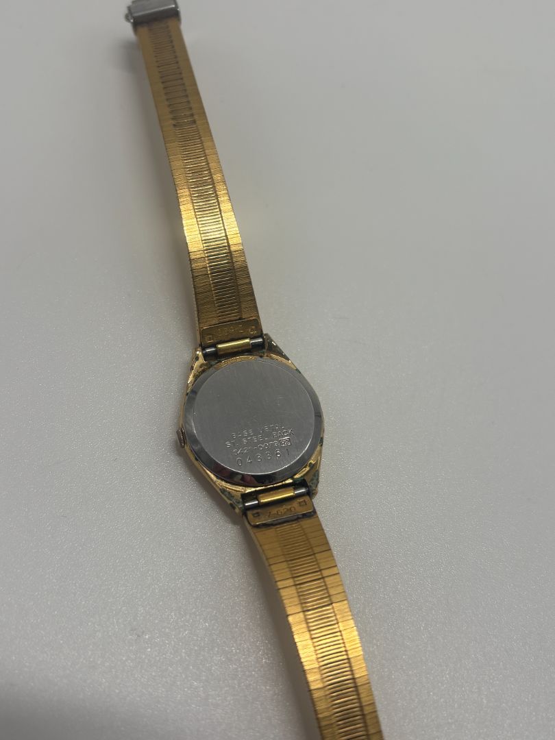 Seiko 3421-0079 Vintage 1980s Gold-Tone Quartz Watch