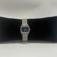 Timex Vintage 1970s Silver-Tone Cushion Case Watch