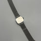 Timex Vintage 1970s Silver-Tone Cushion Case Watch