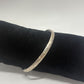 Vintage 1970s/1980s Sterling Silver Stamped Stars & Geometric Bangle Bracelet