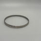 Vintage 1970s/1980s Sterling Silver Stamped Stars & Geometric Bangle Bracelet
