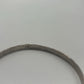 Vintage Vintage 1970s/1980s Silver-Tone Leafs & Hieroglyphic Stamped Bangle Bracelet