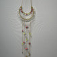 Celestial + Clear Quartz Gold, Pink, & Green Beaded SunCatcher Hanging Wall Decor | Handmade