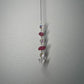 Pink & Clear Butterfly Car Charm & Accessory Hanging Bead Decor