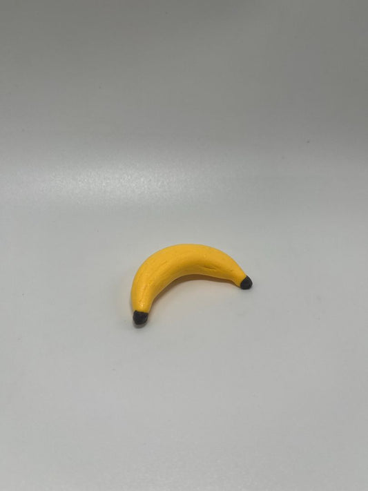 Yellow Banana Clay Magnet | Handmade