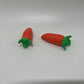 Carrot 2pcs Clay Magnets | Handmade