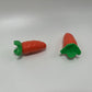 Carrot 2pcs Clay Magnets | Handmade