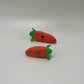 Carrot 2pcs Clay Magnets | Handmade