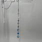 LGBTQ+ Pride Bisexual Flag Car Charm & Accessory | Silver | Handmade