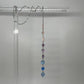 LGBTQ+ Pride Bisexual Flag Car Charm & Accessory | Silver | Handmade