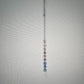 LGBTQ+ Pride Bisexual Flag Car Charm & Accessory | Silver | Handmade
