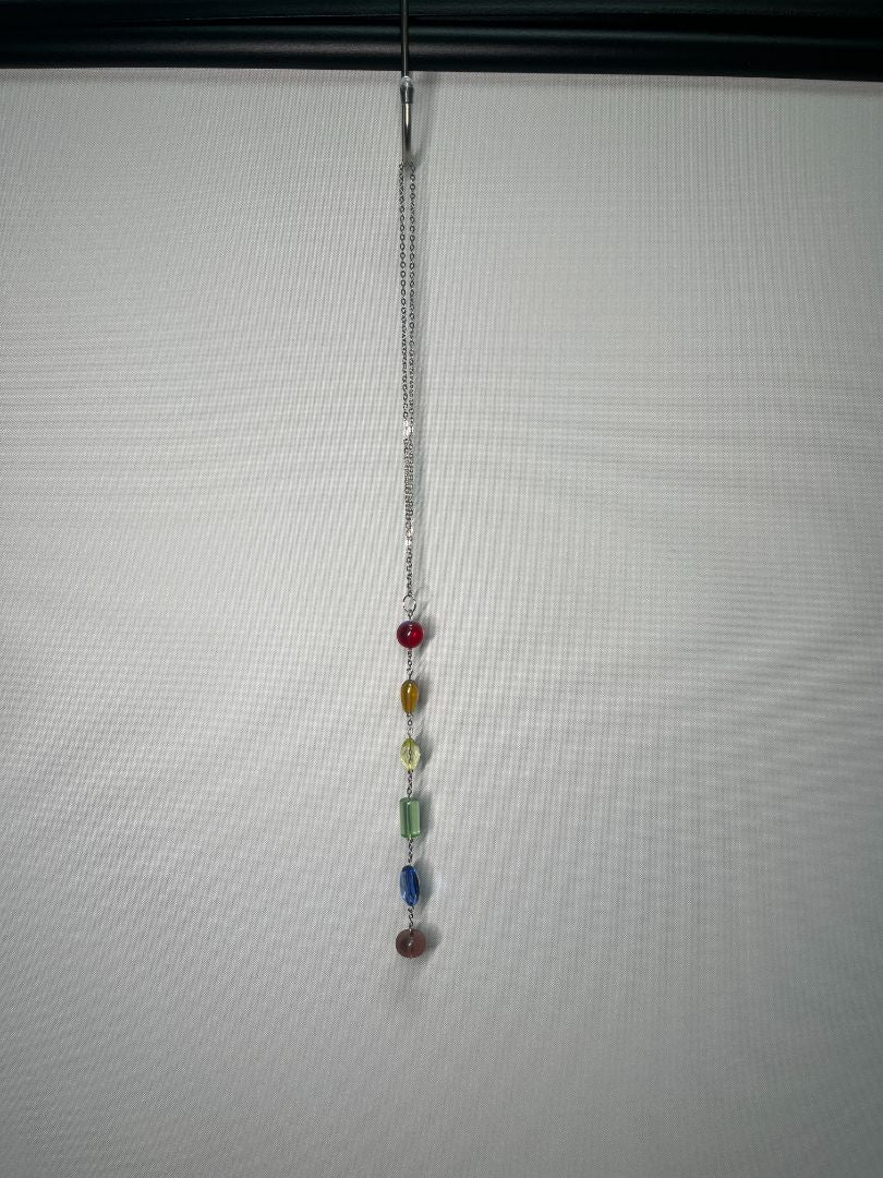 LGBTQ+ Pride Beaded Car Charm & Accessory | Silver | Non-Adjustable