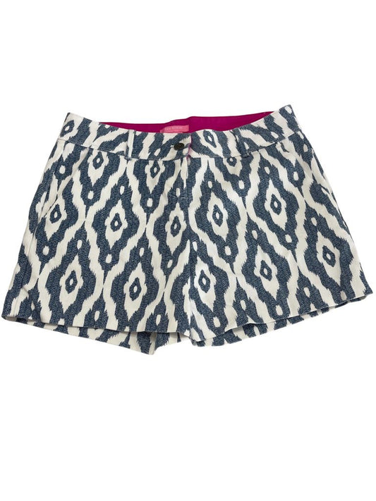 Isaac Mizrahi New York Blue/White Patterned Shorts