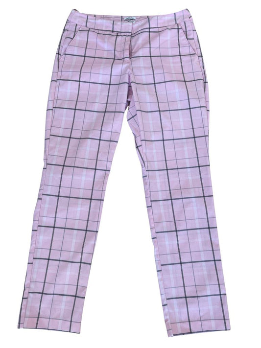 Izod Pink/Black Plaid Cool FX Stretch Golf Pants