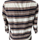 J Crew Black Multicolor Striped Crew Neck Pullover Knit Top